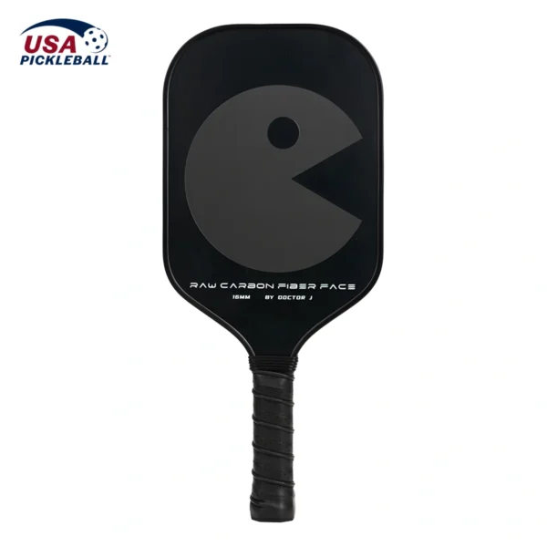 Power 16mm Thermoformed Raw Carbon Fiber Pickleball Paddle VortexPaddle