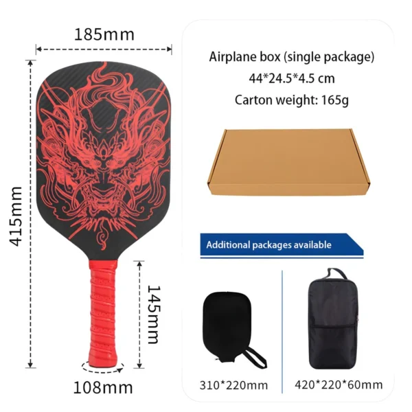 Thermoformed Carbon Fiber Pickleball Paddle for B2B & Institutional Supply